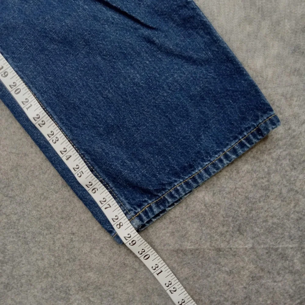 Carhartt Jeans Mens 36x30 Blue Medium Wash Denim Relaxed Straight‎ Leg Workwear